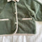 Bertie Button Up Sherpa Teddy Coat (Forest Green)